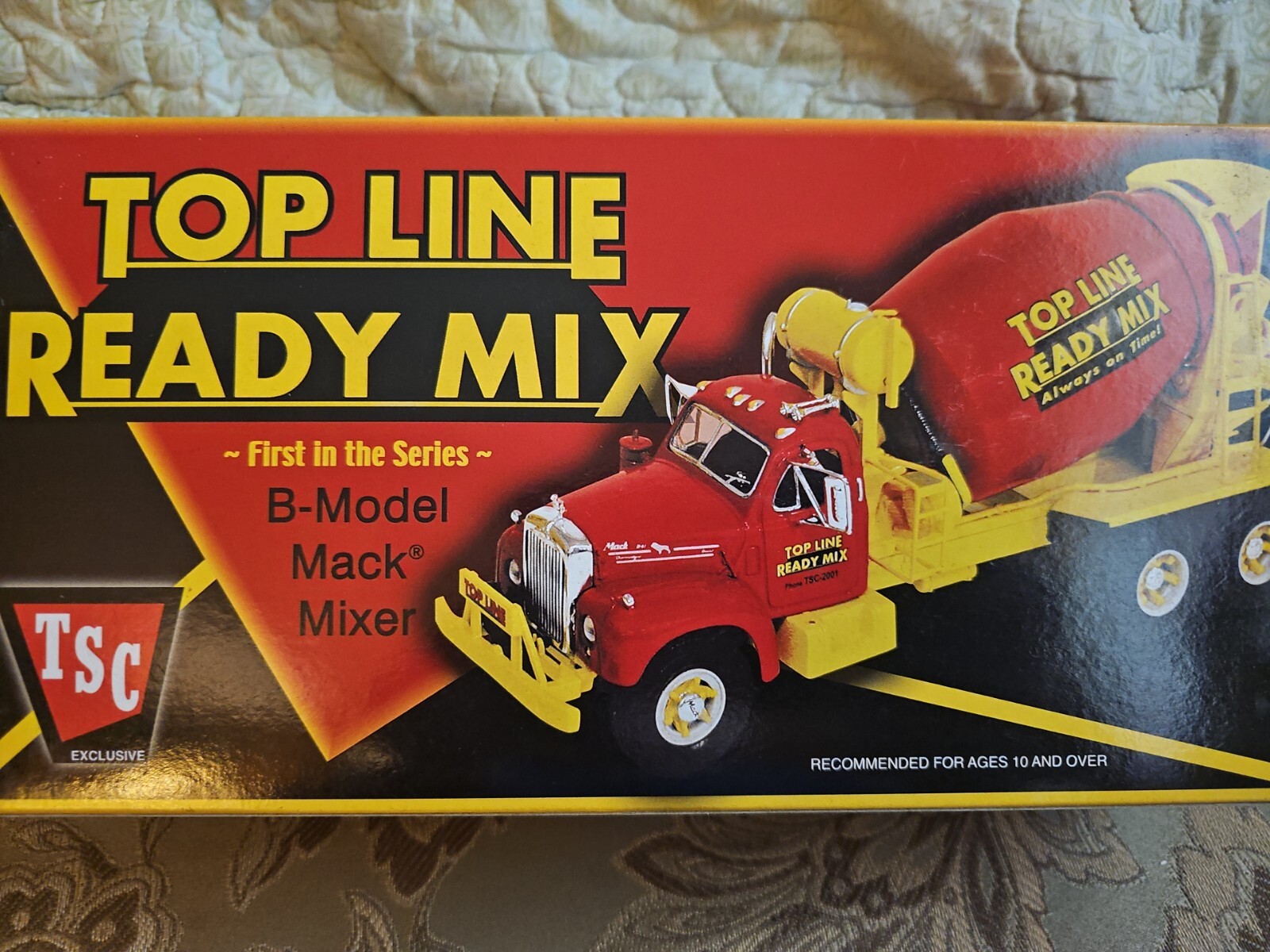 First Gear Mack B Cement Mixer Diecast Model Truck 1:34 Top Line Ready Mix, NIB