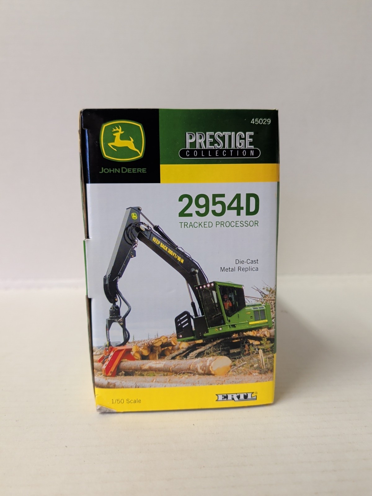 John Deere 2954D Tracked Forestry Processor Prestige Collection 1:50 NIB DVD