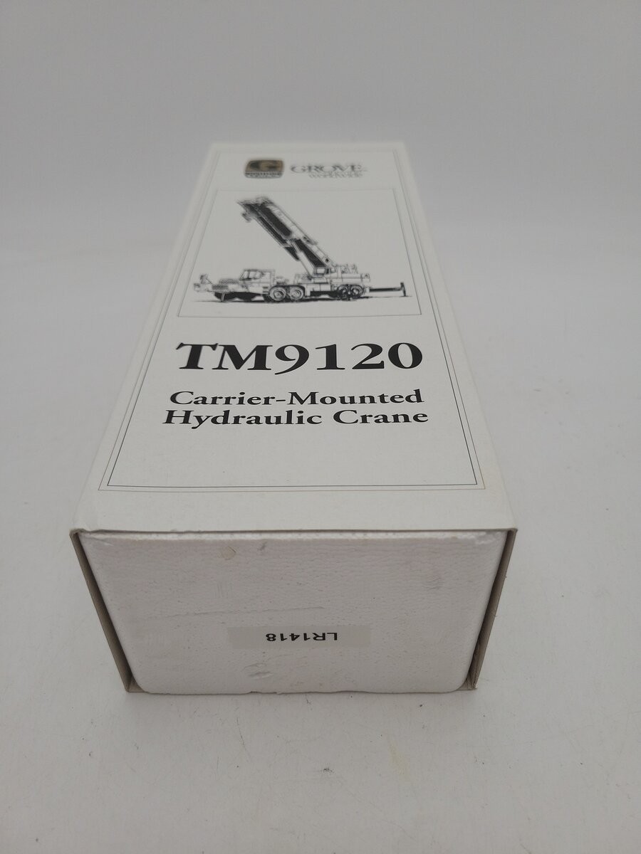 NZG 380 1:50 Scale White Diecast Grove Worldwide TM9120 Hydraulic Crane EX/Box