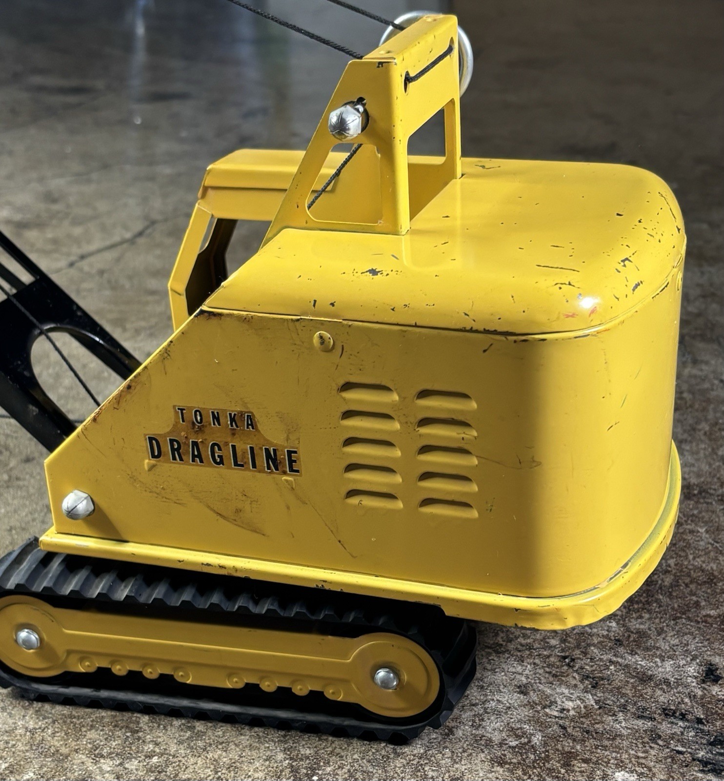 Vintage 1960’s Steel Tonka Drag Line Crane Made In USA
