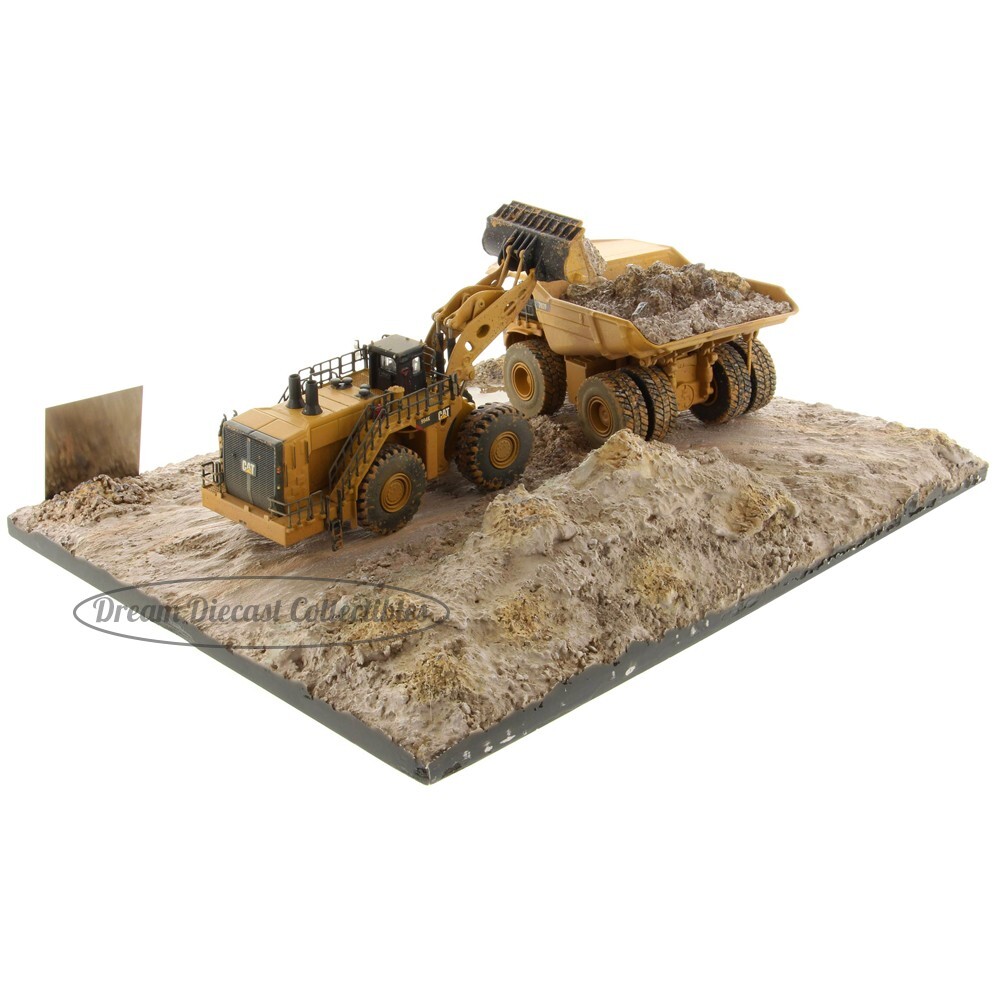 ⭐1:125 CAT WEATHERED 994K WHEEL LOADER & 797F MINING TRUCK DIECAST MASTERS 85762
