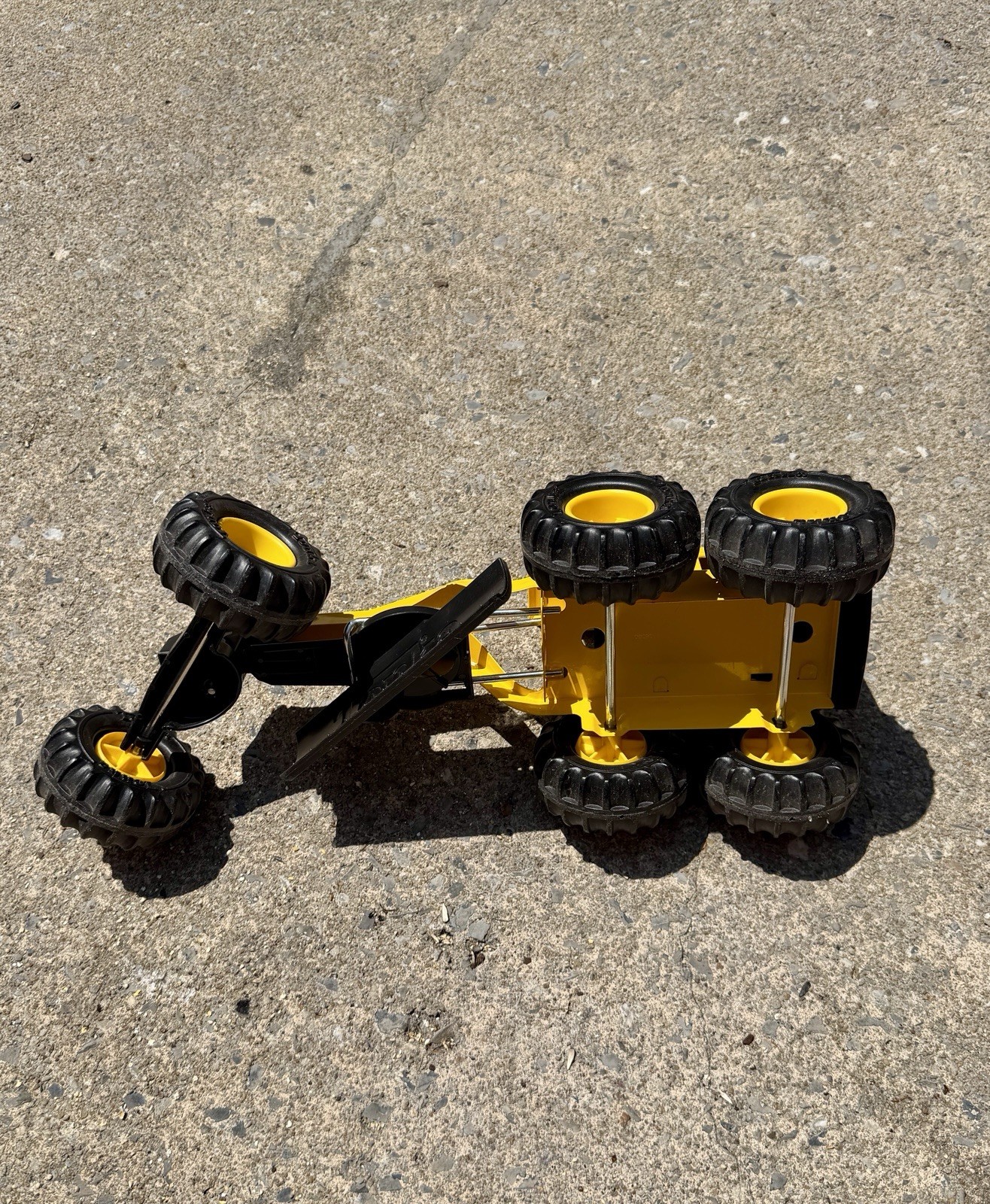 Tonka Retro Classic Pressed Steel Road Grader 92510 EUC Construction Vehicle