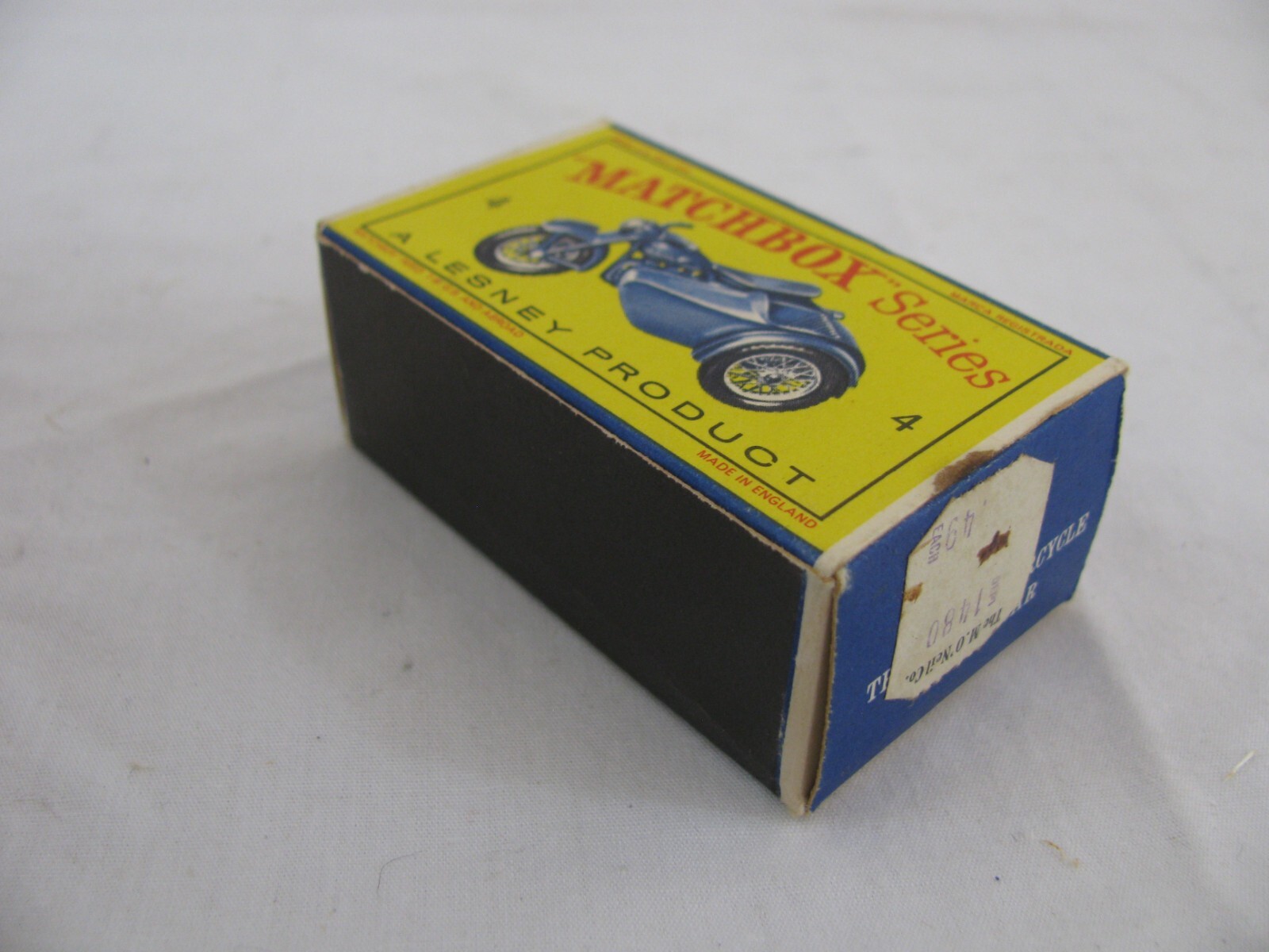 Vintage Lesney Matchbox Diecast Triumph T110 Motorcycle w/ Sidecar #4 New!