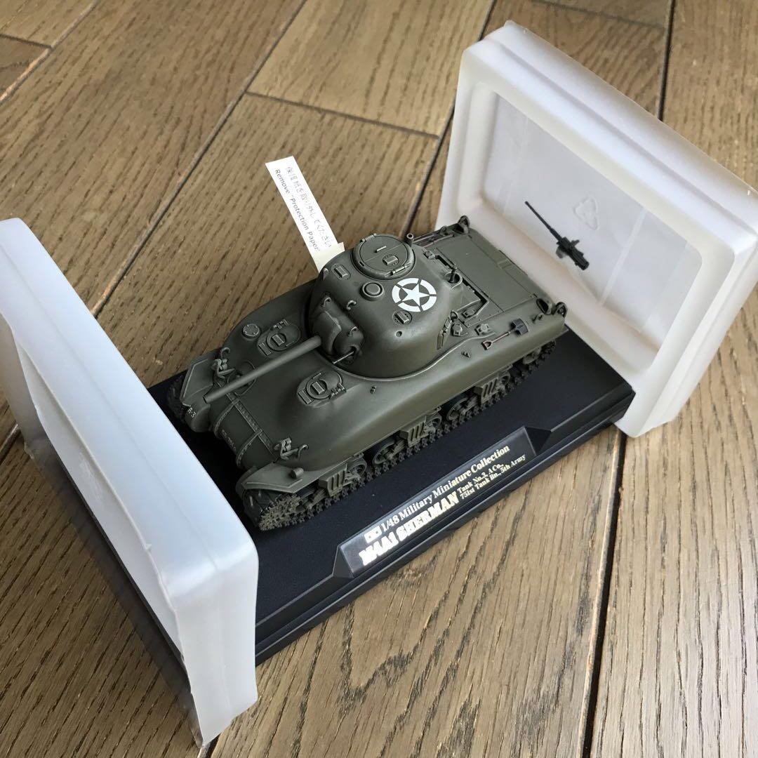 Tamiya 1/48 Military Miniature Sherman M4A1 US Army Tank Model