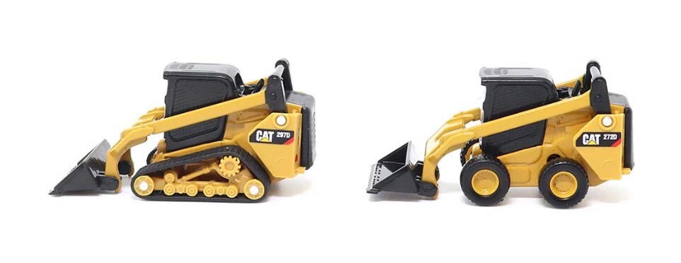 Diecast Masters 84647CS Cat 272D2 Skid Steer & 297D2 Track Loaders 1/64 Scale