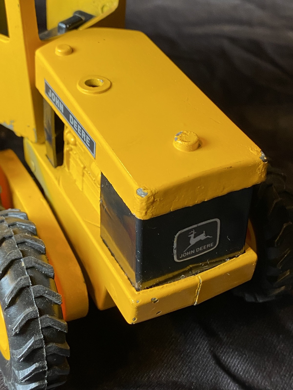 vintage 1970s ERTL TOYS #504 JOHN DEERE motor road grader 1/16 Diecast steel