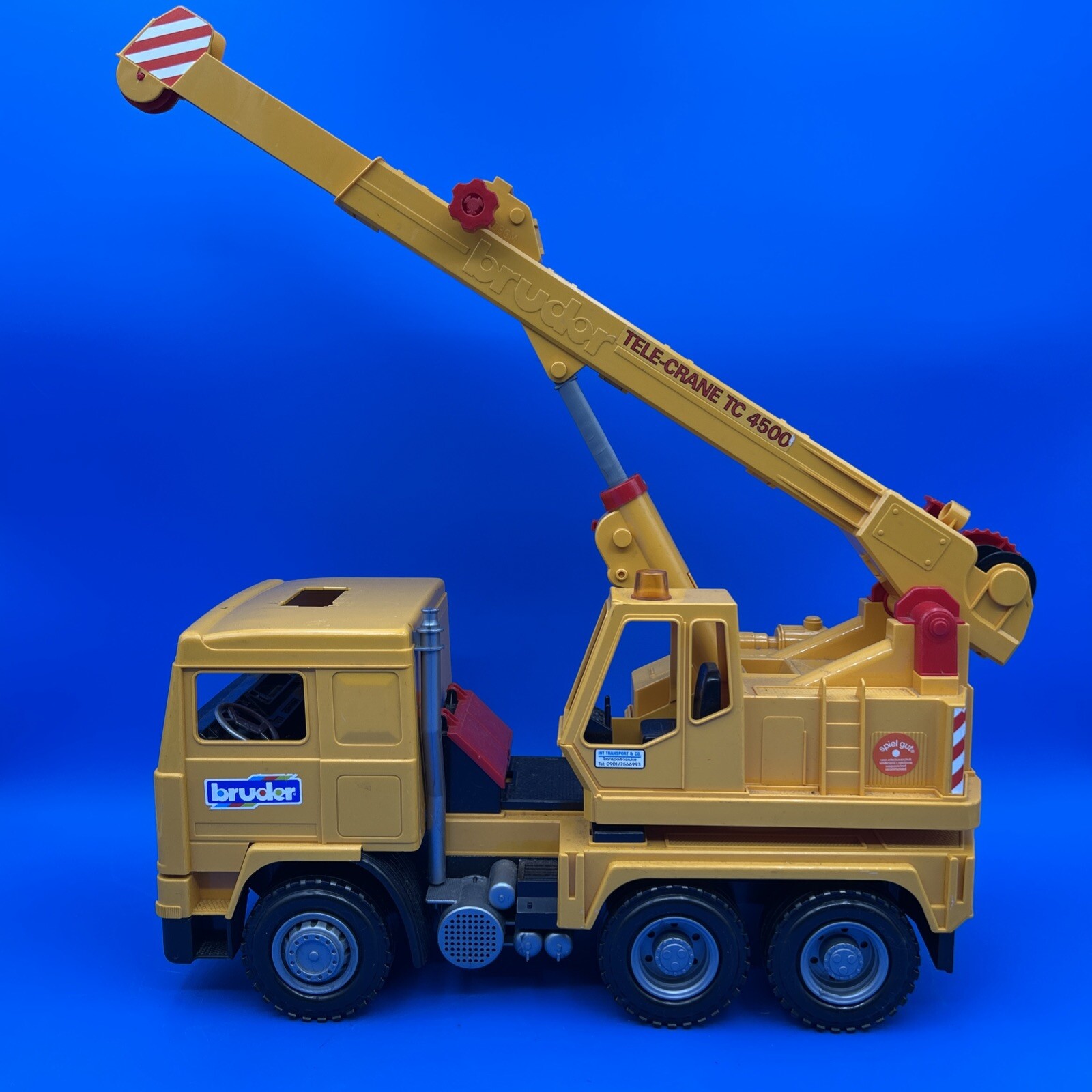 Bruder Truck 1/16 Tele-Crane TC-4500 Made In Germany Yellow