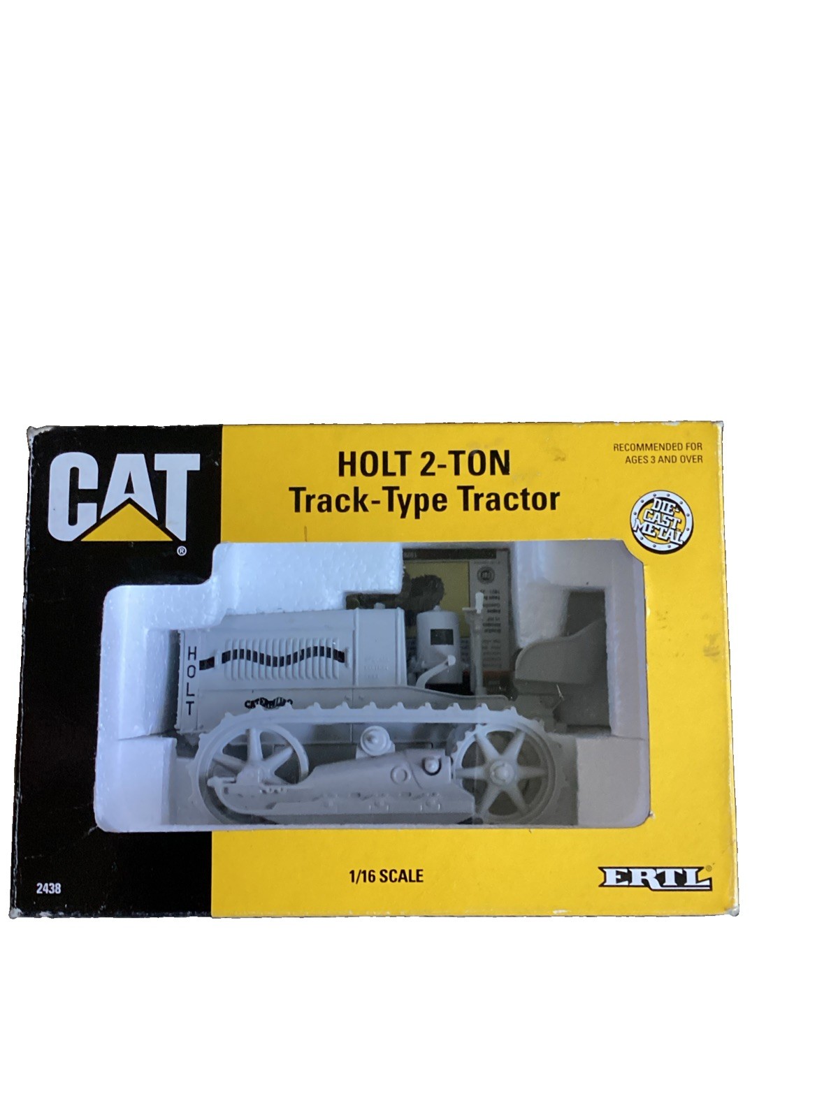 1/16 ERTL Die-Cast Metal CAT Holt 2-Ton Track-Type Tractor