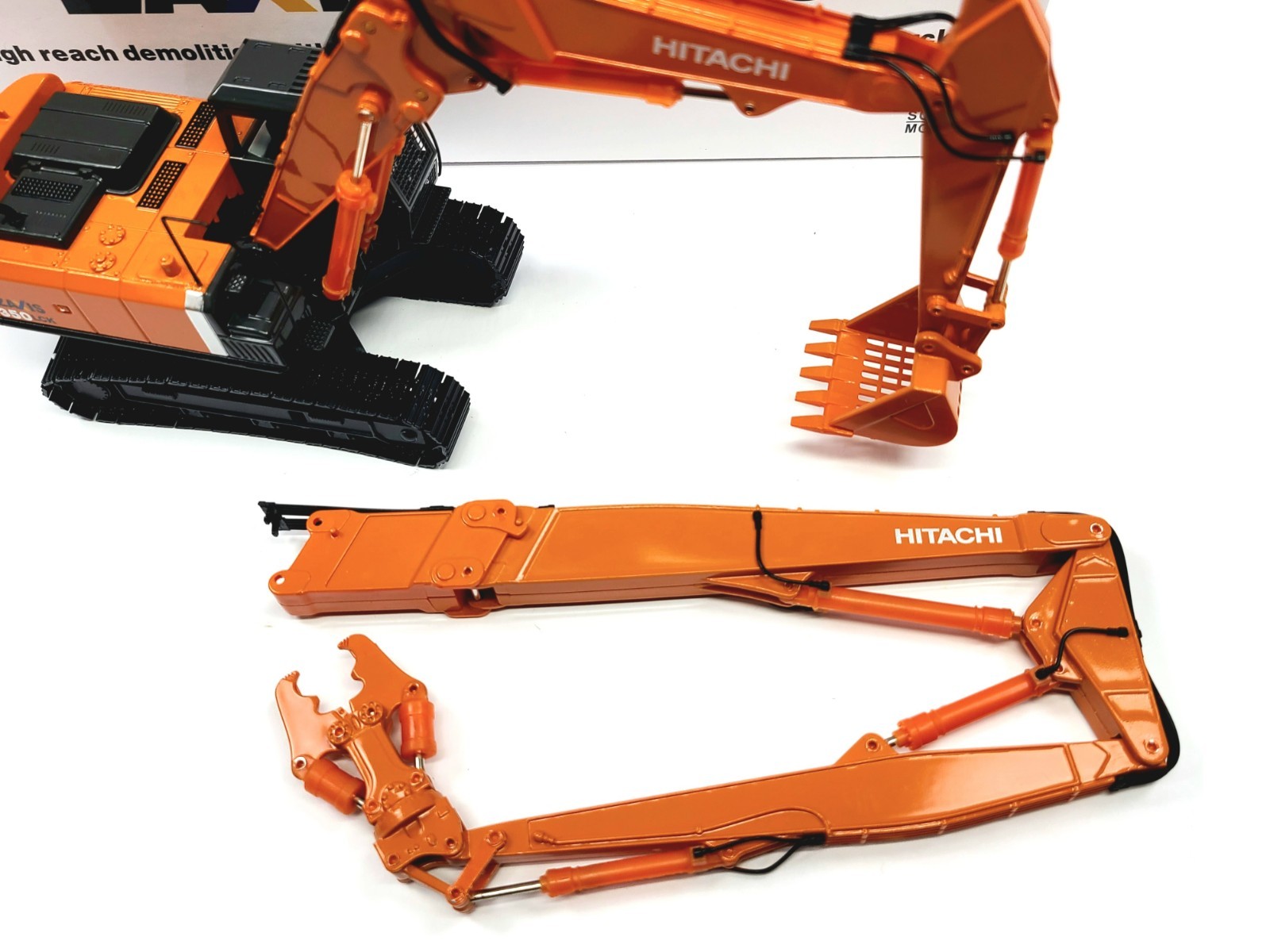 Hitachi Zaxis 350LC High Reach Demolition Excavator 1:50 Scale Diecast Model New