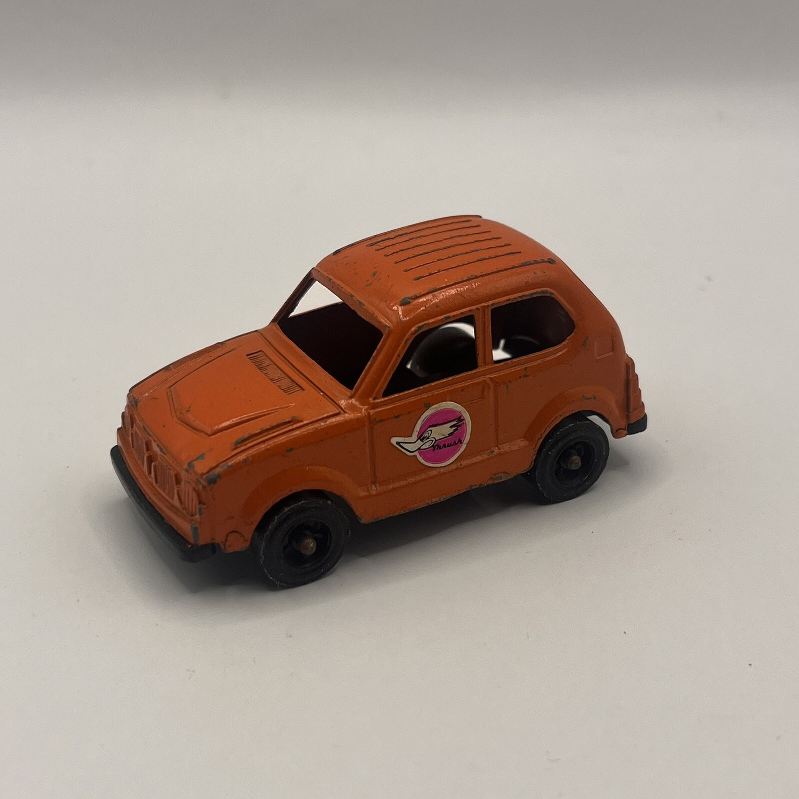 Vintage Honda Civic Tootsietoy Tootsie Toy Orange Hatchback Thrush 2-Door Coupe