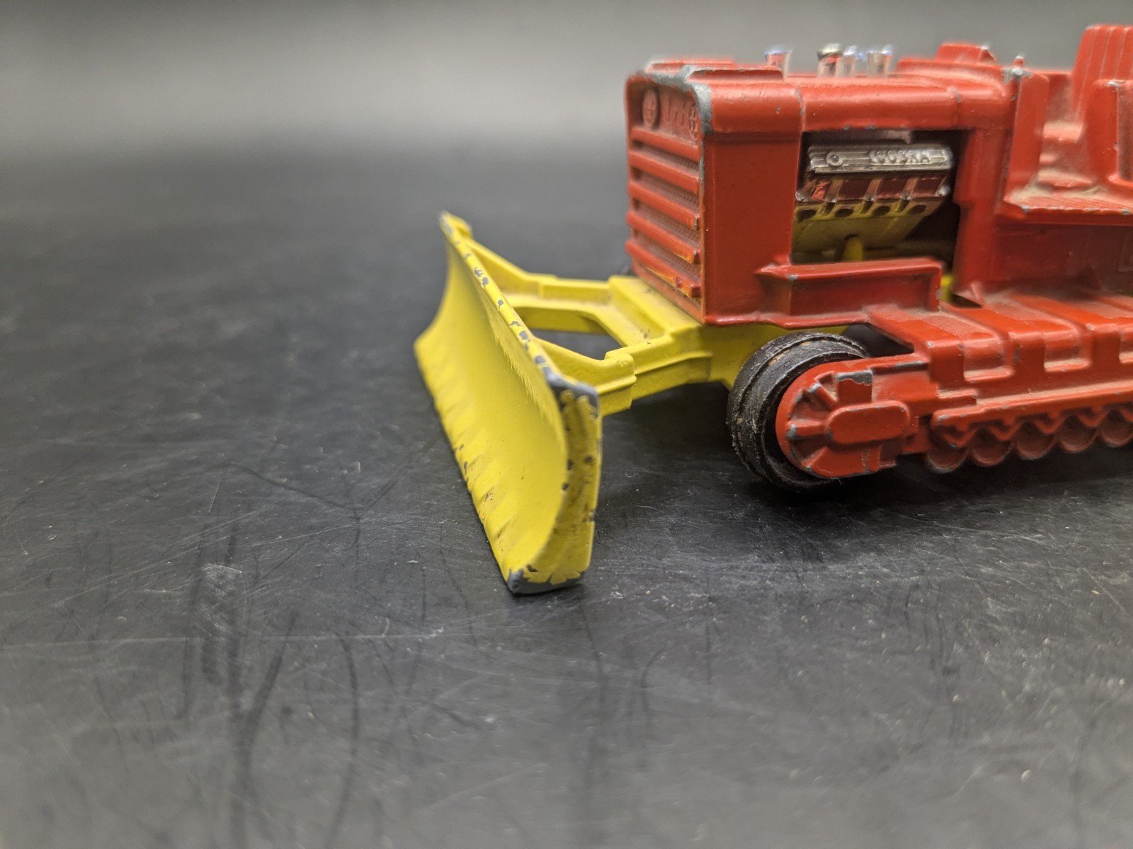 Vintage 1974 Matchbox Die Cast Metal Super Kings K-23 Super Bulldozer Lesney