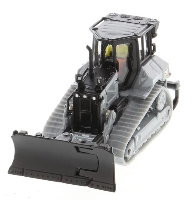 DIECAST MASTERS – Grey Construction Machinery with Folding Blade – CAT…