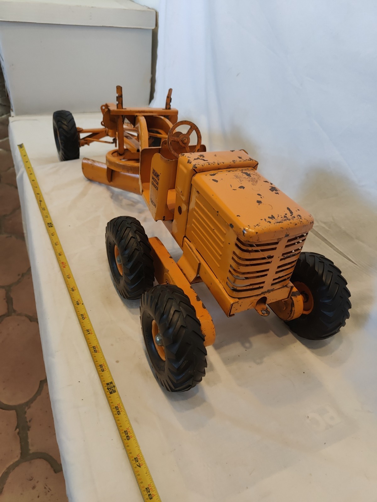 Doepke Model Toys Adams Road Grader Diesel Motor Steel 1950’s Vintage Nice Cond.