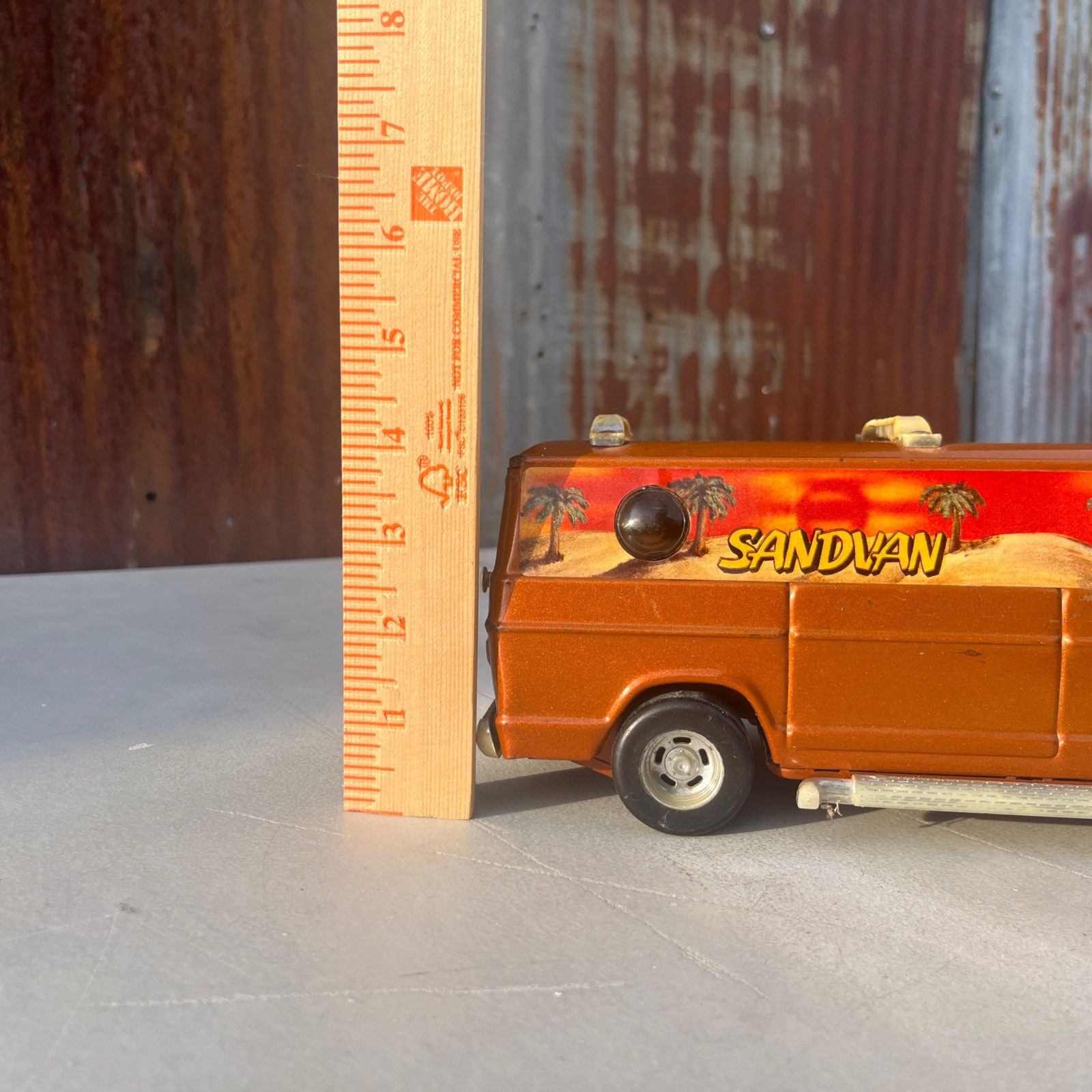 Vintage 1970’s Ertl Dodge Sand Van Custom Street Diecast Surfboards Not included
