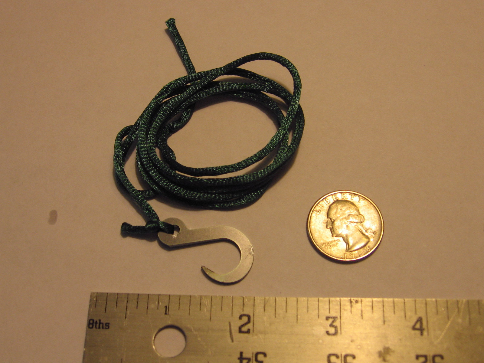 Nylint Hook & Cord Cable, Tow String, Tournahauler flat bed, LeTourneau Hauler