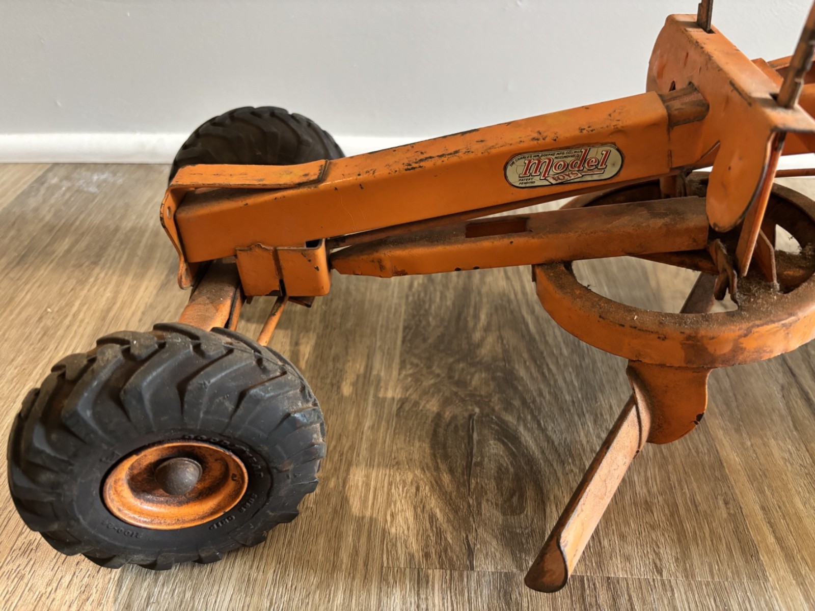 Vintage Doepke Model Toys Adams Road Grader Diesel Motor Steel 1950’s