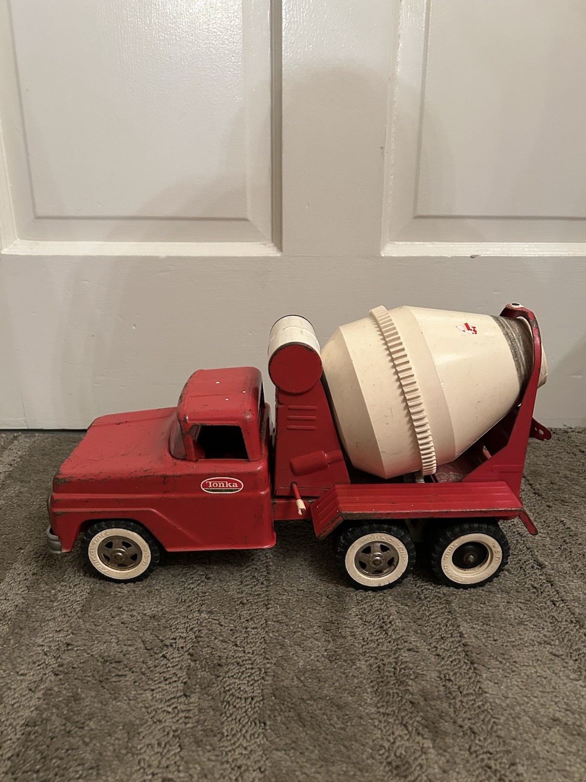 1960s Tonka Gas Turbine Cement Mixer Truck #620 Red White Missing Parts Read!