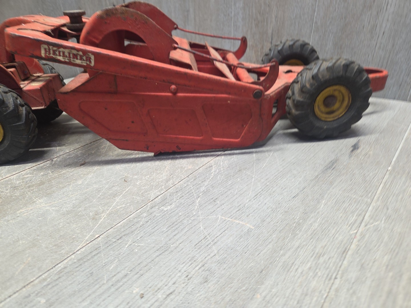 Doepke Model Toys Heiliner Earth Mover Scraper Construction Tractor Vintage 50’s
