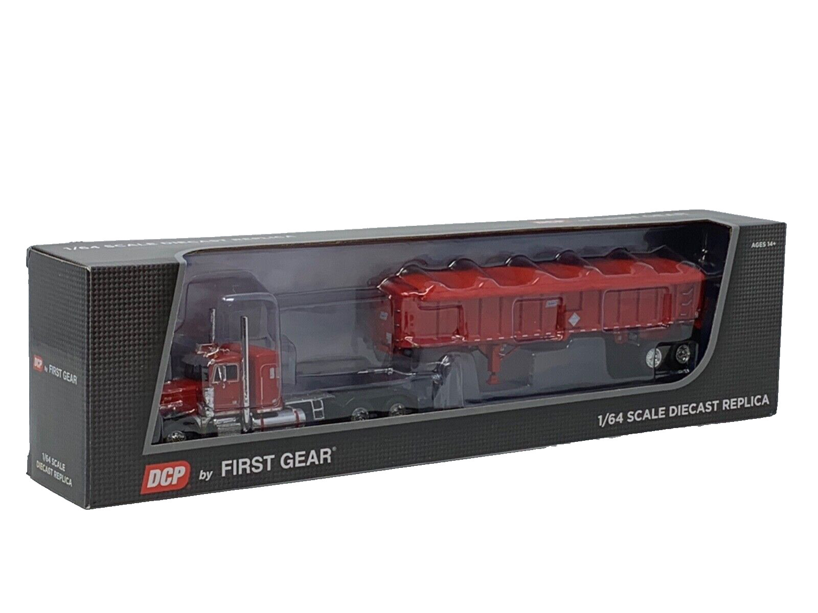 1/64 DCP PETERBILT 379 W/ 36″ SLEEPER & EAST END DUMP TRAILER