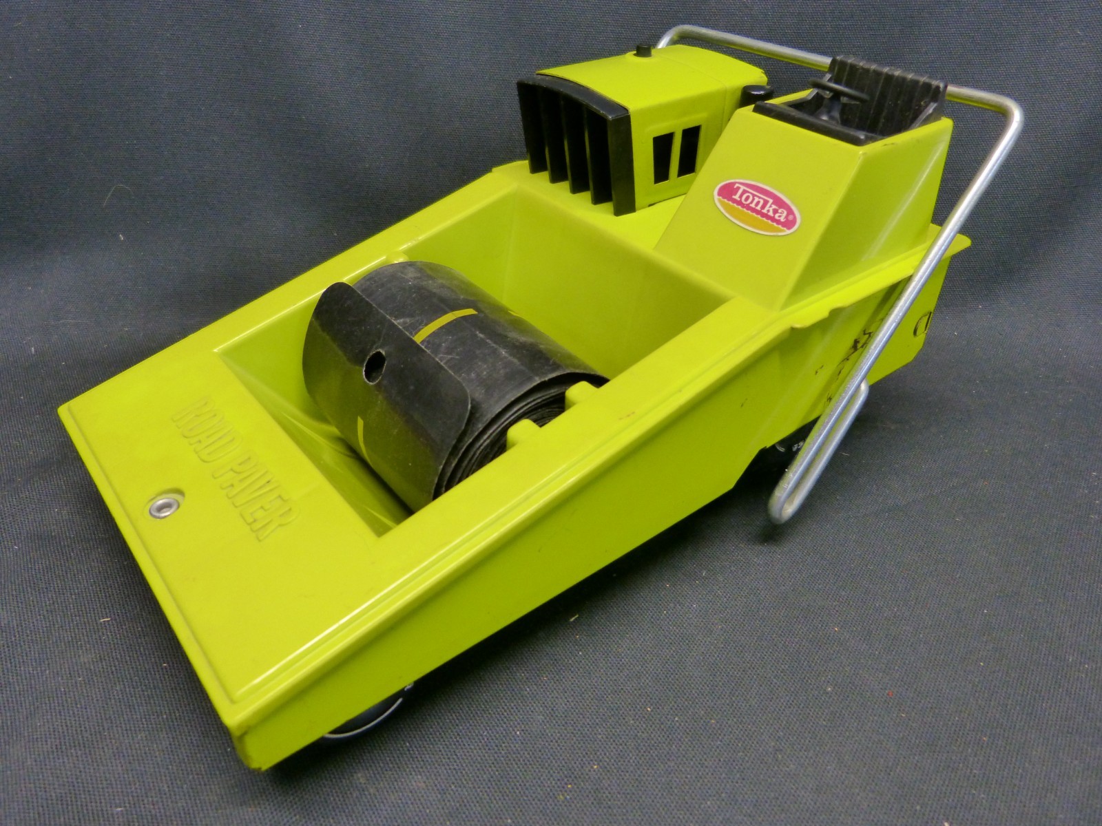 “Vintage 1970s Tonka Road Paver Toy – Used, Missing Air Cleaner, Wheels great”