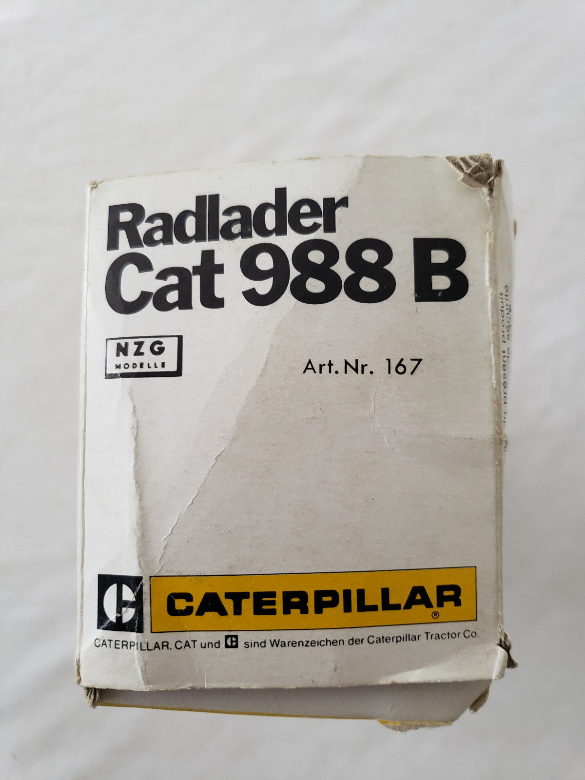 NZG No. 167 Radlader Cat 988 B Wheel Loader 1/50 Scale Die Cast Model NIB