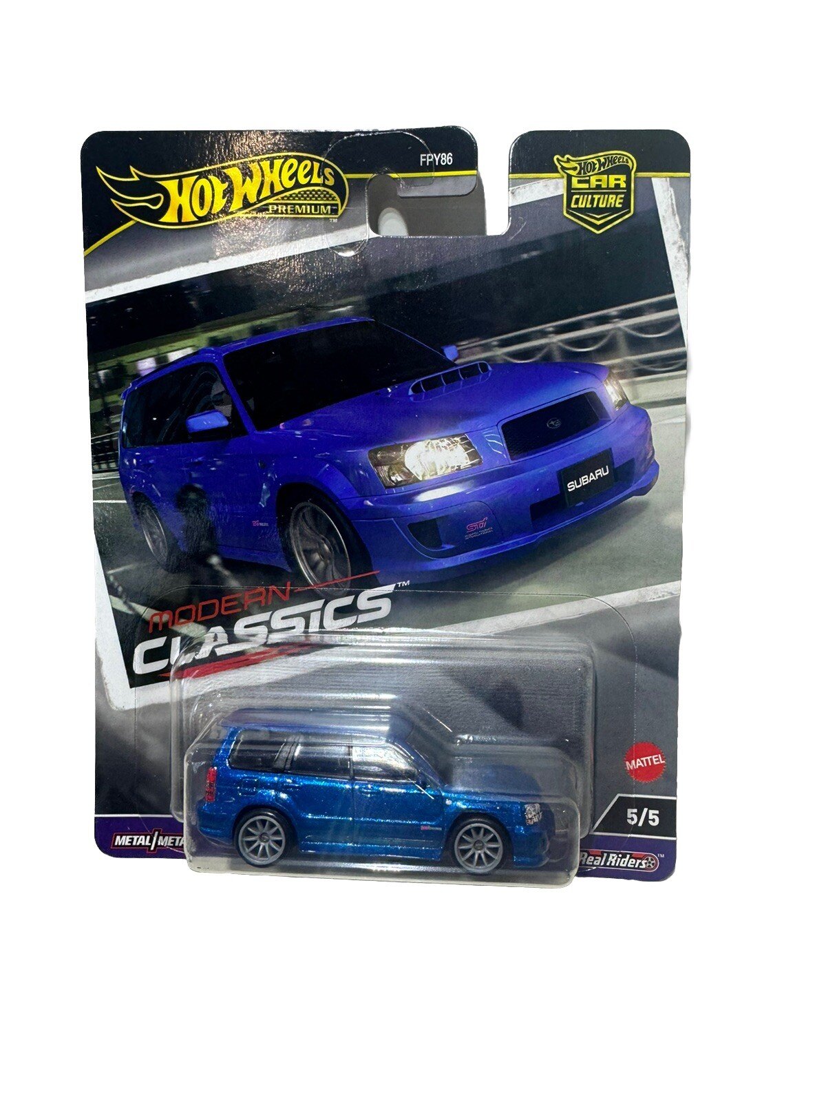 Hot Wheels Premium Modern Classics Subaru Forester STI NEW 5/5