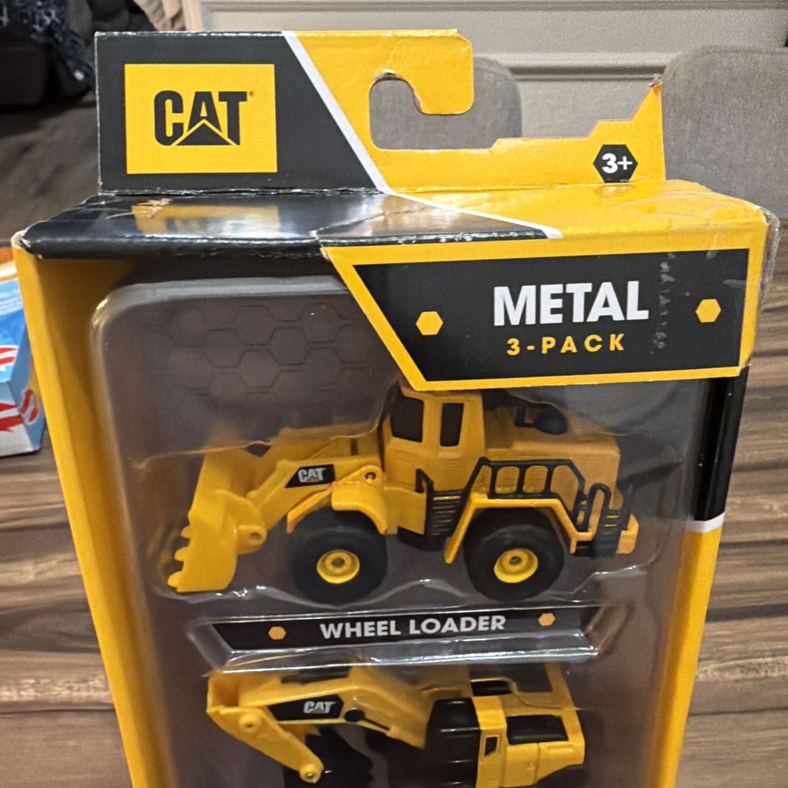 CAT Includes Wheel Loader Excavator and Steam Roller Construction Vehicle Toy 3+