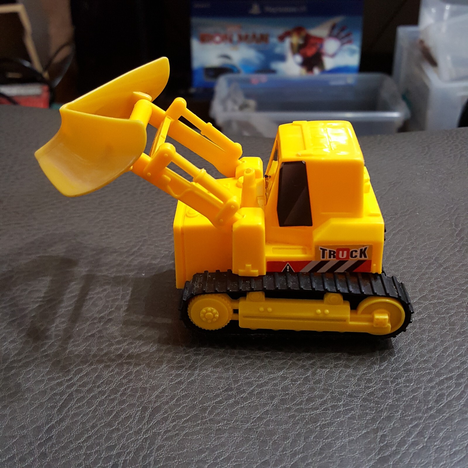 Vintage Soma Mighty Wheels Front Loader + V Plow Bulldozer. Construction