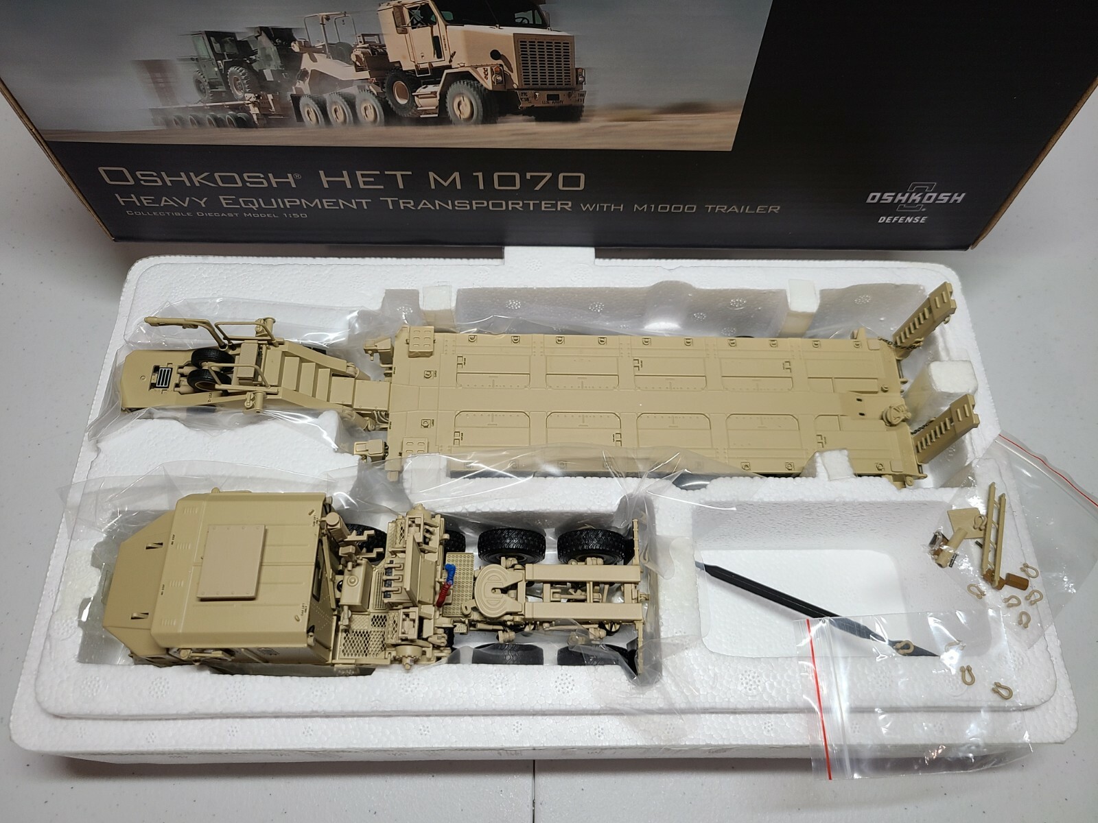 Oshkosh HET M1070 Transporter M1000 Trailer – Sword TWH 1:50 Scale #SW1500-T New