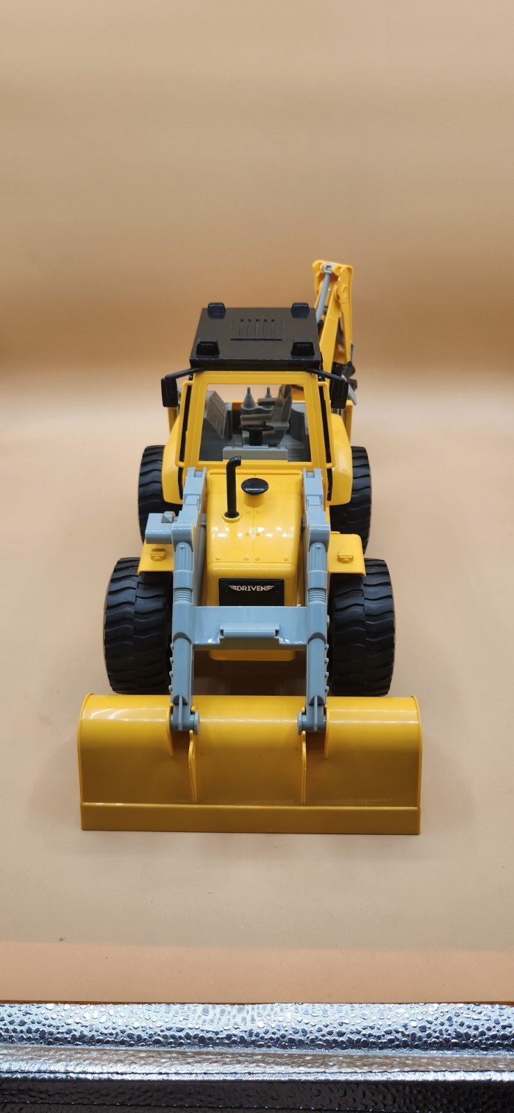 DRIVEN by Battat Backhoe Loader Construction Toy Vehicle sounds and moving parts