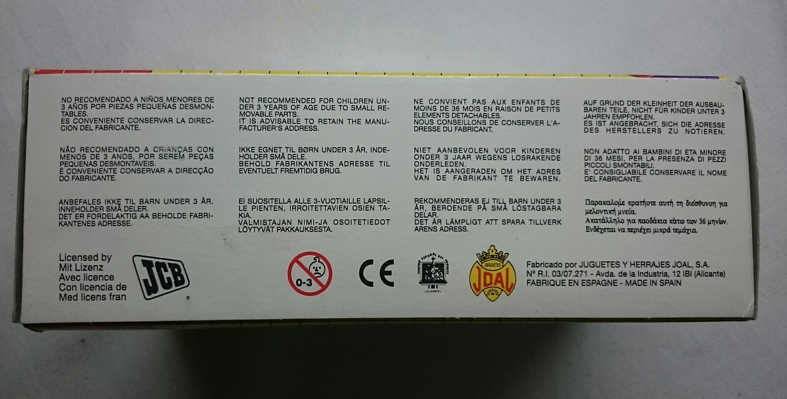 JOAL COMPACT DIE CAST MINI SKID STEER LOADER JCB 185 NIB!!!! MADE IN SPAIN