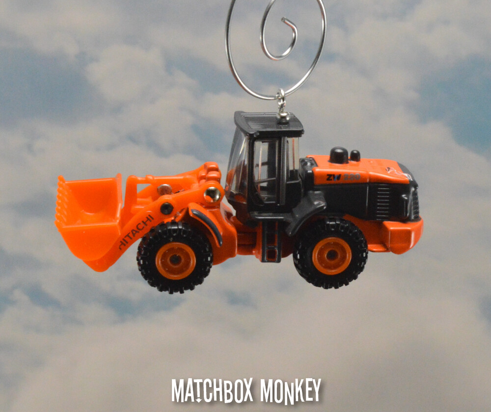 Hitachi W20 Loader 1/100 Christmas Ornament CAT Deere Bobcat Volvo Kubota Adorno