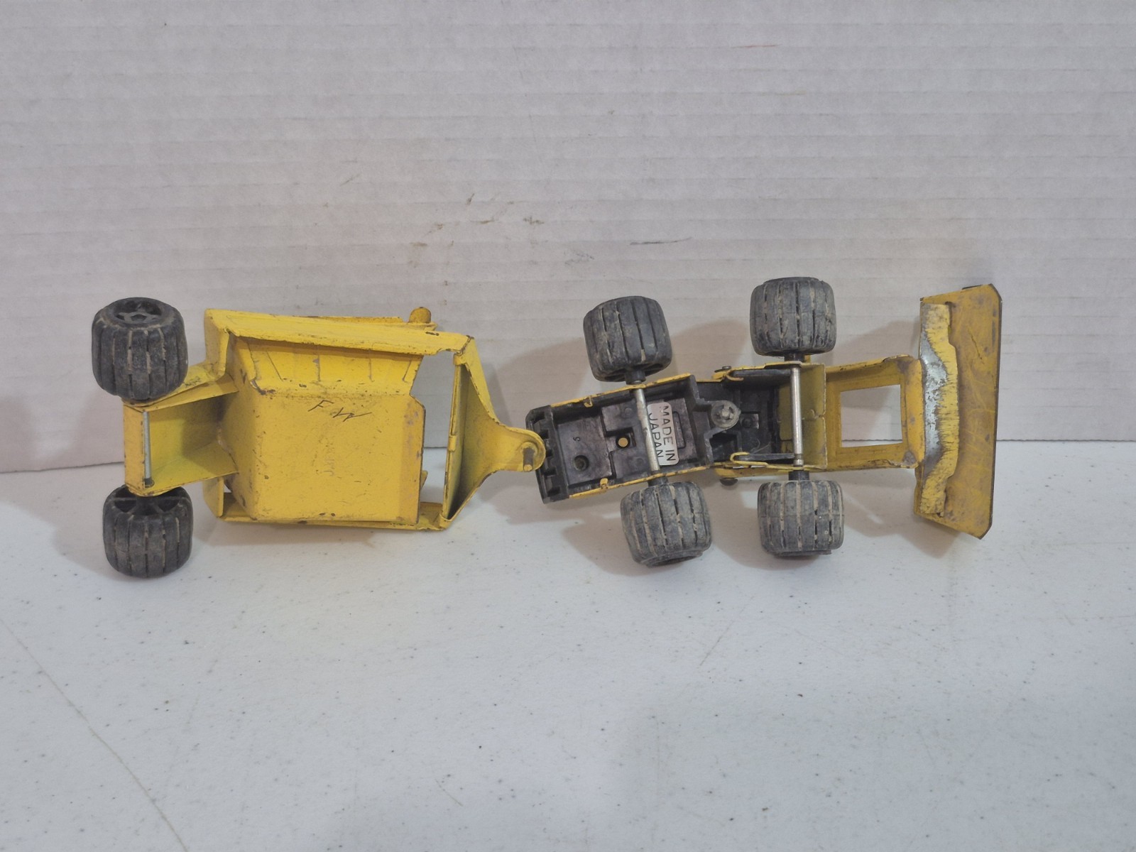 Lot of 5 Vintage Construction Metal Toys Tonka Japan Topper Wrecker Bulldozer JD
