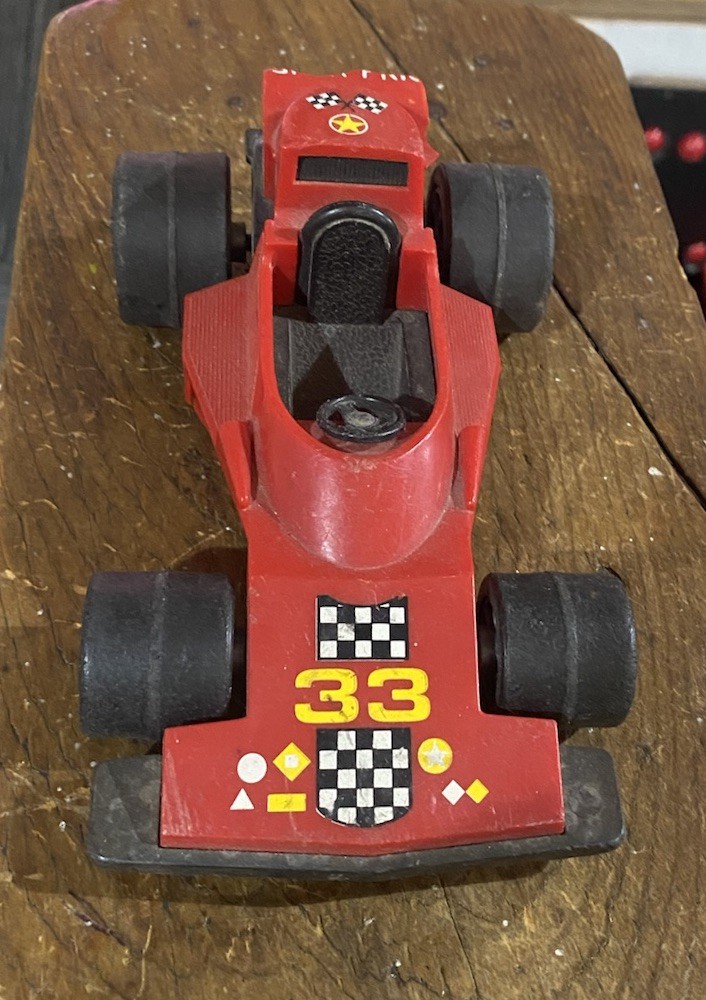 Vintage 1975 Fisher Price Indy Race Car Red Pretend Play