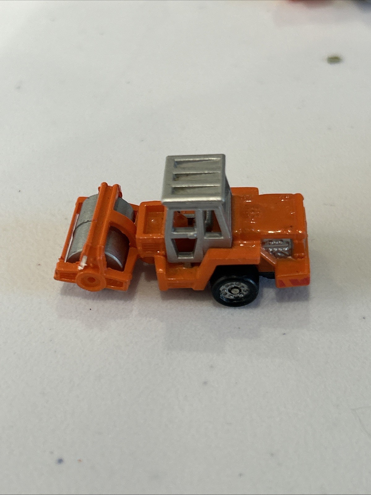 Vintage 1980s Micro Machines Galoob Construction Lot of 4 Orange