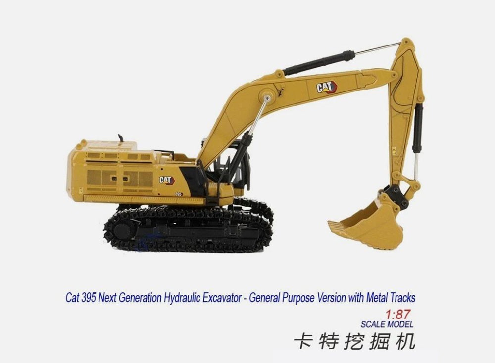 DM 1:87 Cat 395 Next Generation Hydraulic Excavator – General Purpose Version