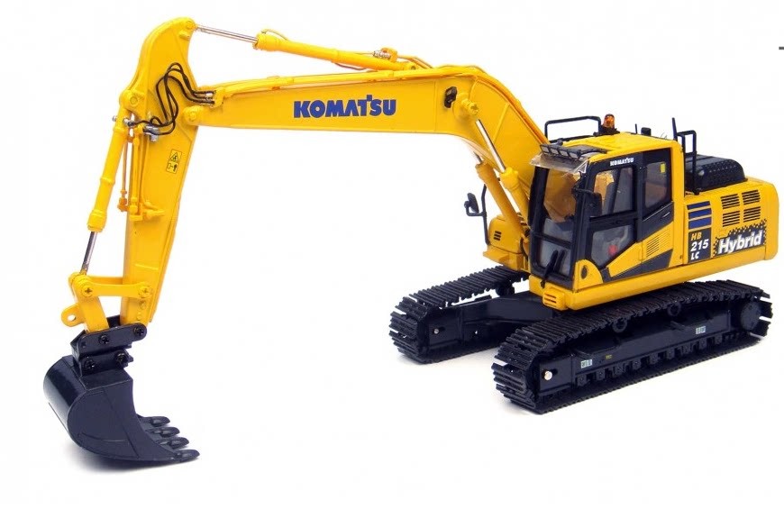 UH 8095 Komatsu HB215LC-2 Komatsu Hybrid Excavator Vehicle Model 1:50