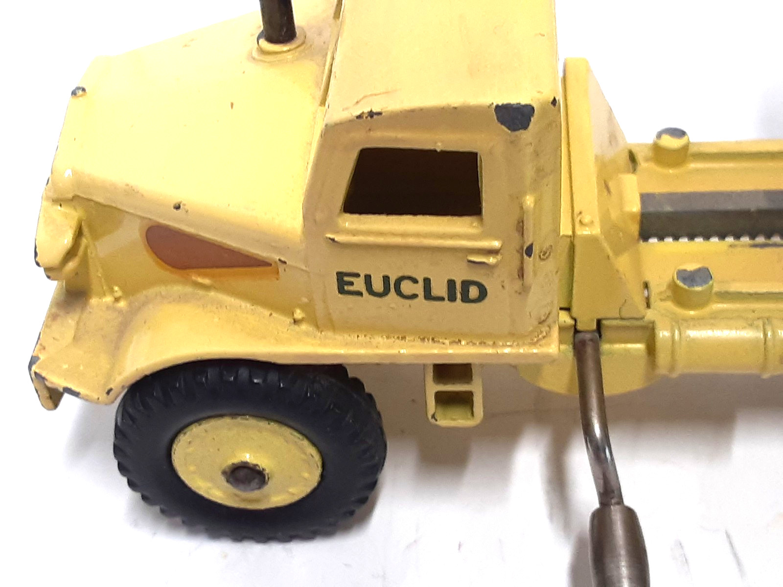 Vintage~Dinky Super Toys Euclid Dump Truck # 965~5-3/4″ Long, 1959-1961