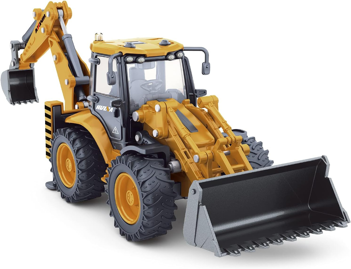 1/50 Die-Cast Excavator Backhoe Loader – Metal Construction Truck – Heavy Duty