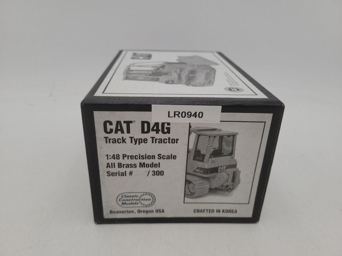 CCM 2005 1:48 Scale Yellow Cat D4G Track-Type Tractor Serial #229 / 300 LN/Box