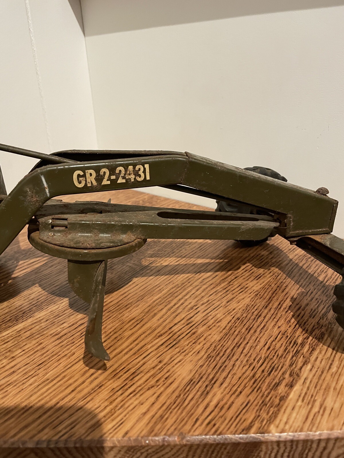 Vintage Tonka GR 2-2431 Army Green Bulldozer & Toys Caterpillar Grader Truck