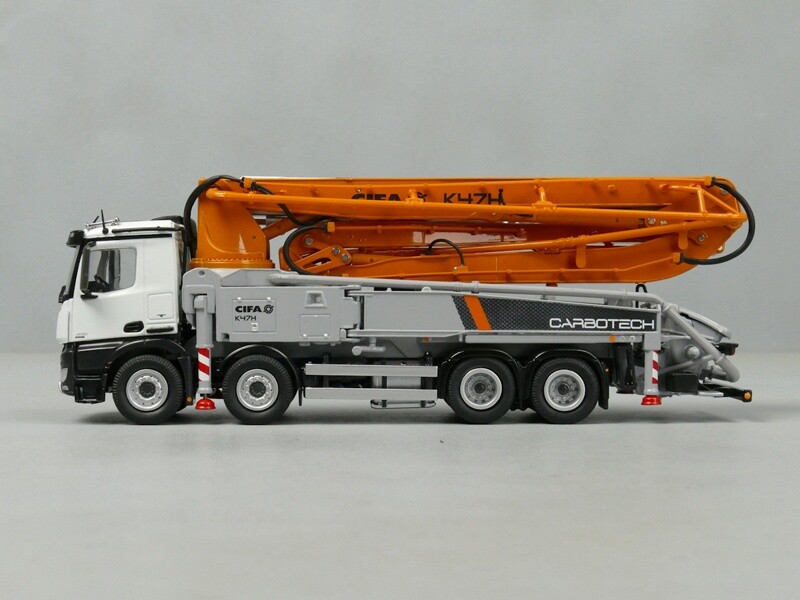 1:50 NZG CIFA90 K47H Truck AROCS8X4 Pump Truck Construct Machine Diecast Model