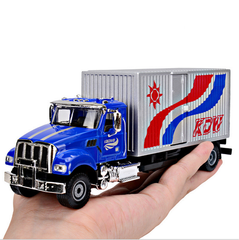 1:50 Diecast American Van Alloy Delivery Truck Toy Emulational Vehicle Model