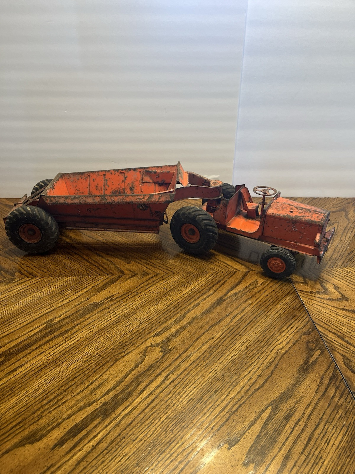 Vintage 1950s Charles Doepke Model Toys Euclid “The Pioneer” Pressed Steel Toy