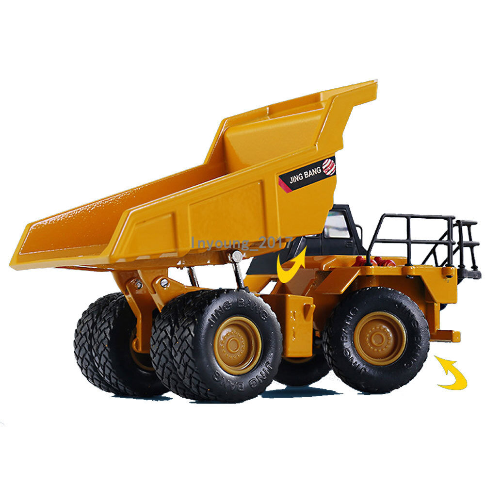 1:80 Dump Truck Toy Construction Vehicle Diecast Model Toy Car for Boys Yellow