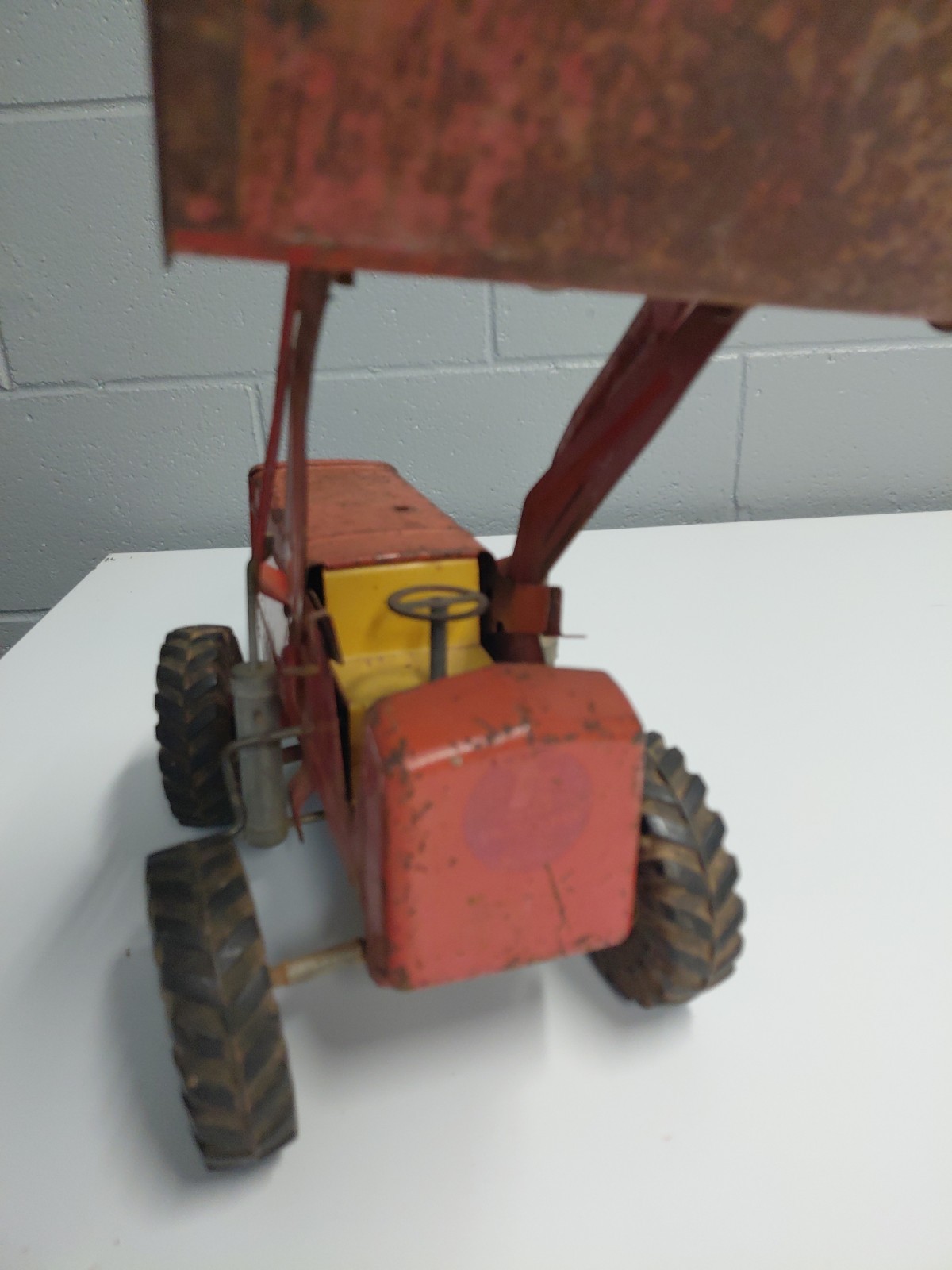 Vintage Metal Nylint Hough Payloader Toy Tractor Pressed Steel Construction VTG