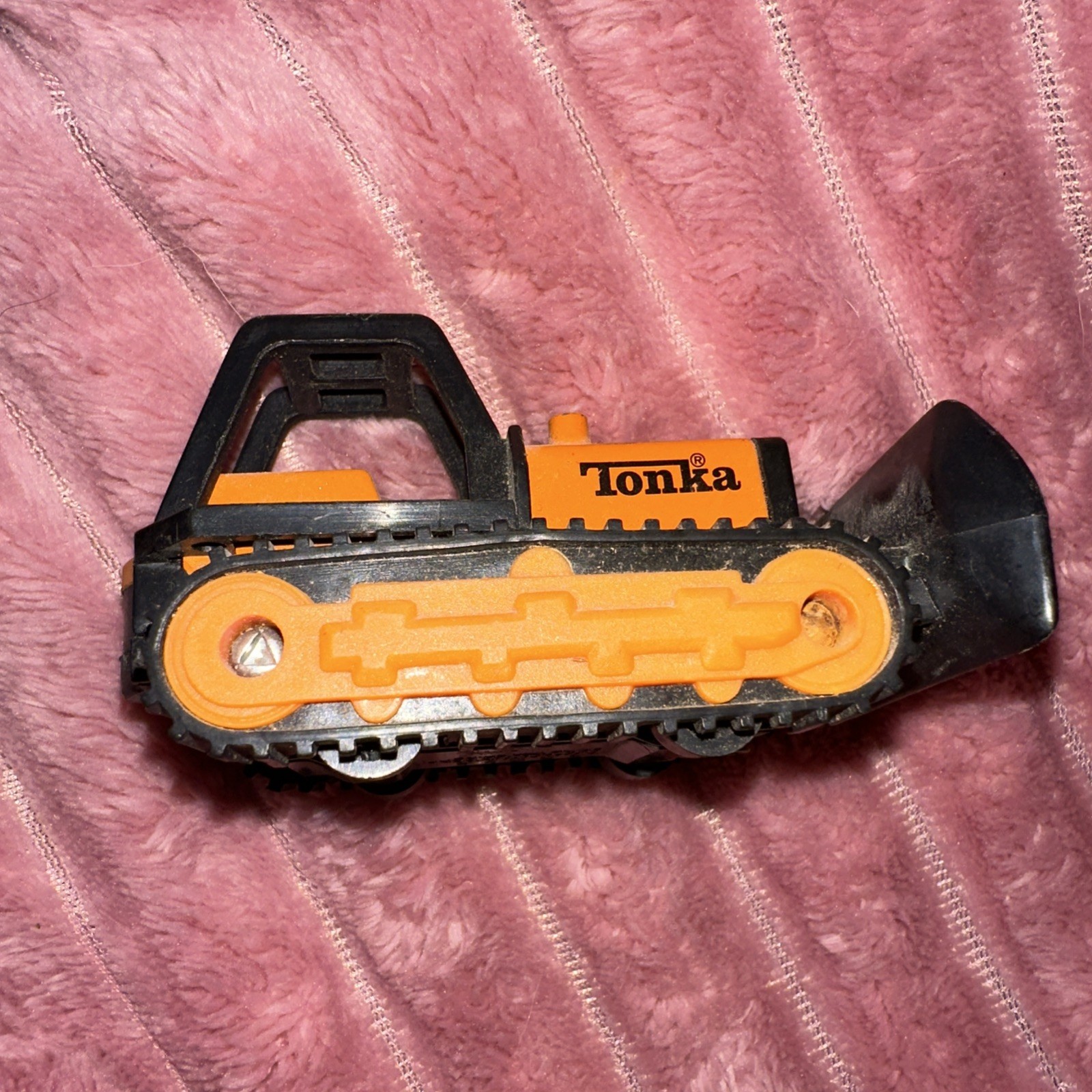 Hasbro Tonka Bulldozer Orange/yellow McDonald 2003 Vintage 3 Inches