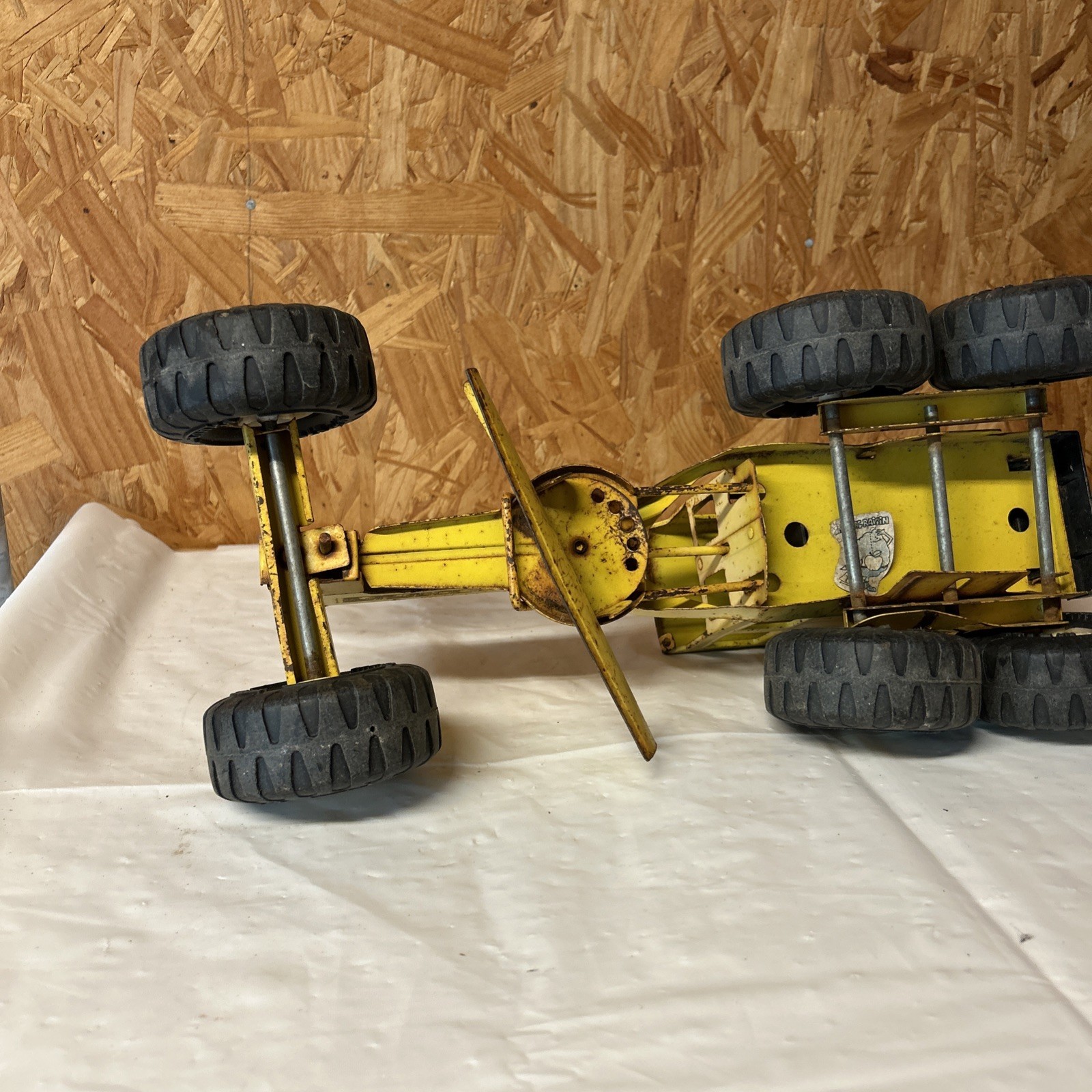 Tonka Yellow Road Grader Vintage 70s Construction Toy Vehicle Truck 9F