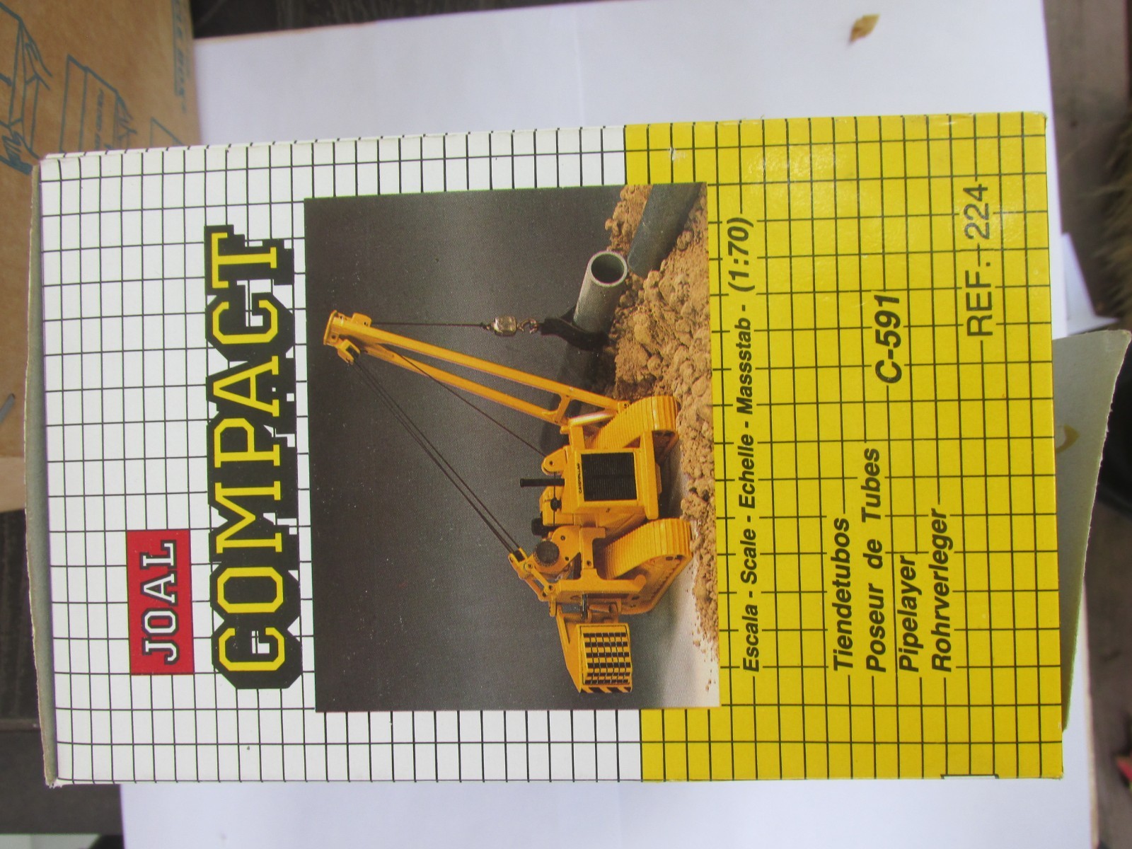 Joal 1/70 Caterpillar Compact Pipelayer C591 in Box Excellent Condition