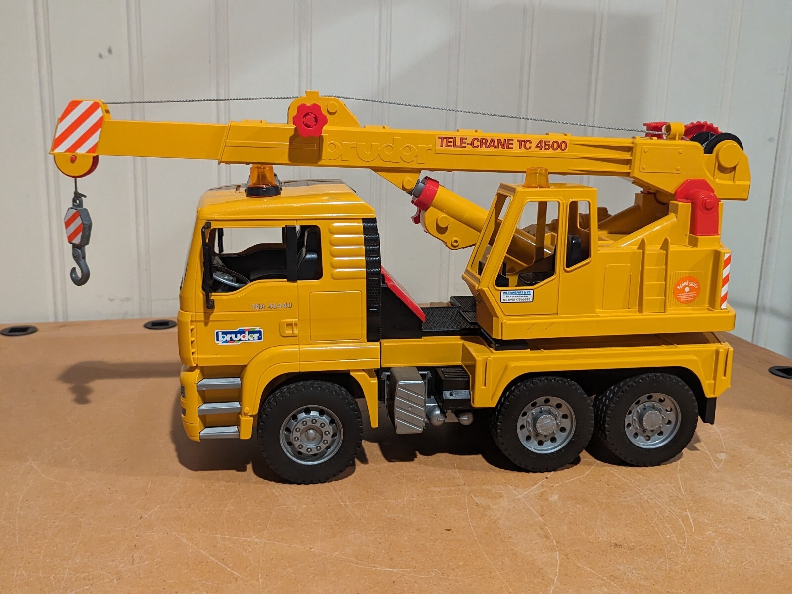 Bruder Vintage MAN Tele-Crane TC 4500 Crane Truck Construction Vehicle